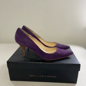 Steve Madden Orkid Purple Suede 7.0